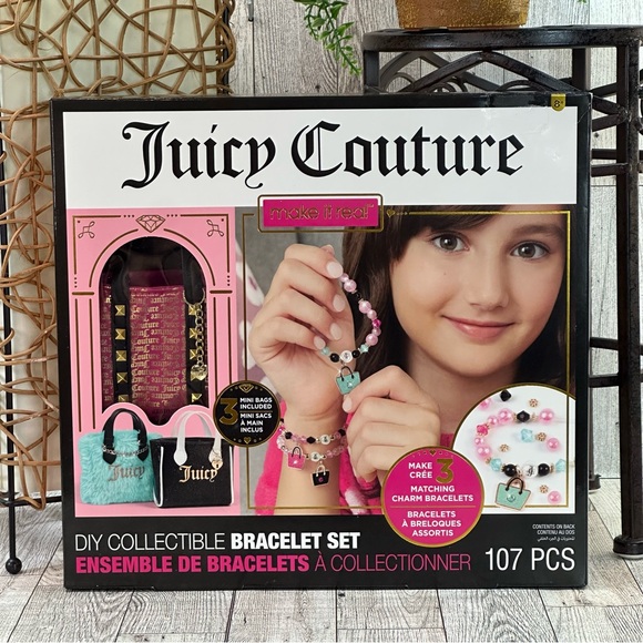 JUICY COUTURE- Make It Real 3 Mini Bags DIY Collectable Bracelet Set 107 Pieces - Picture 2 of 4